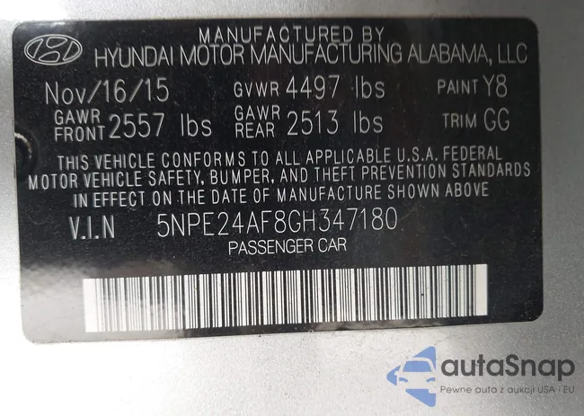 5NPE24AF8GH347180: 43304477