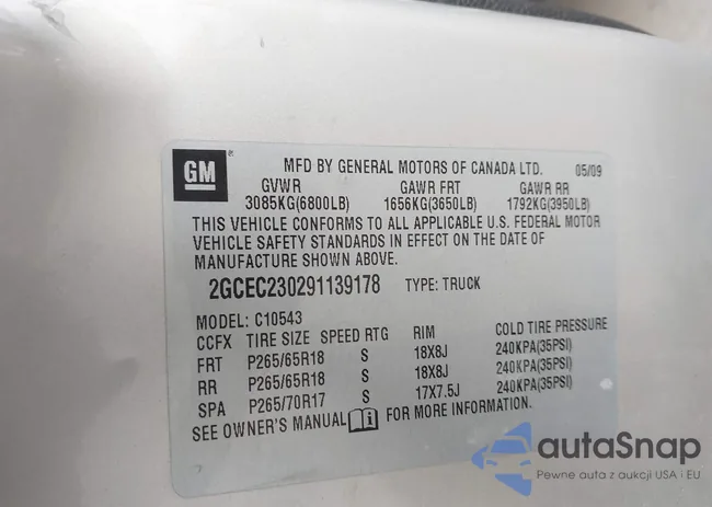 2GCEC230291139178: 43304640