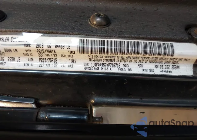 1J4FA49S3YP716715: 43304694