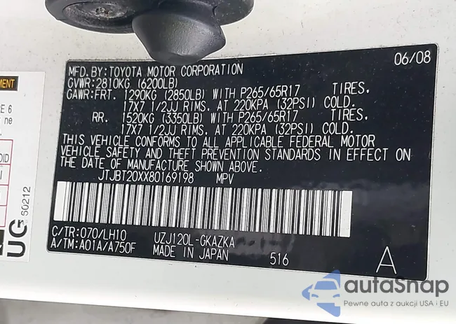 JTJBT20XX80169198: 43305811