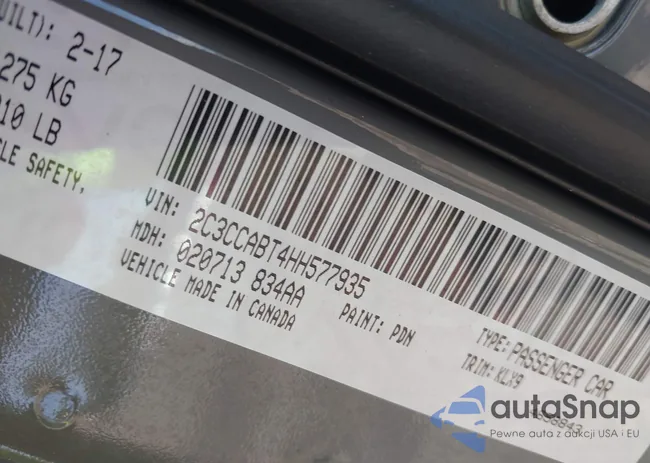 2C3CCABT4HH577935: 43305820