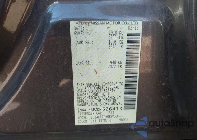 1N4AL3AP2DN526413: 43305975