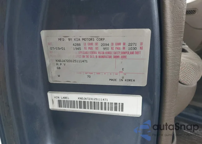 KNDJA723125111471: 43305977