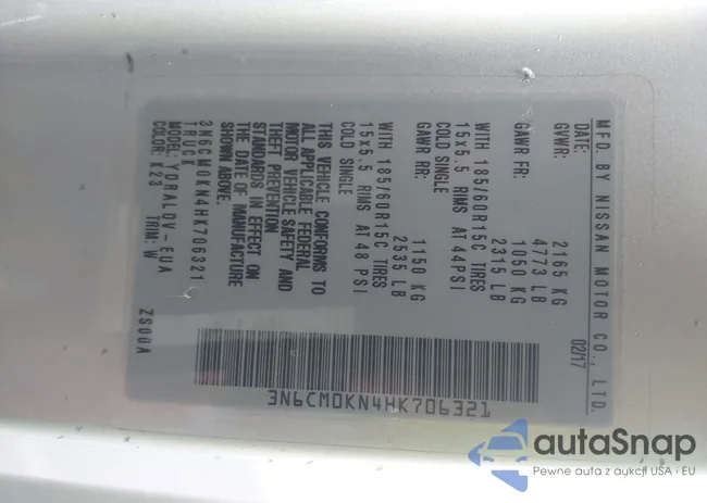 3N6CM0KN4HK706321: 43305980