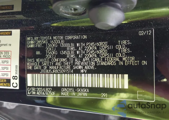 JTEBU5JR8C5091514: 43306049