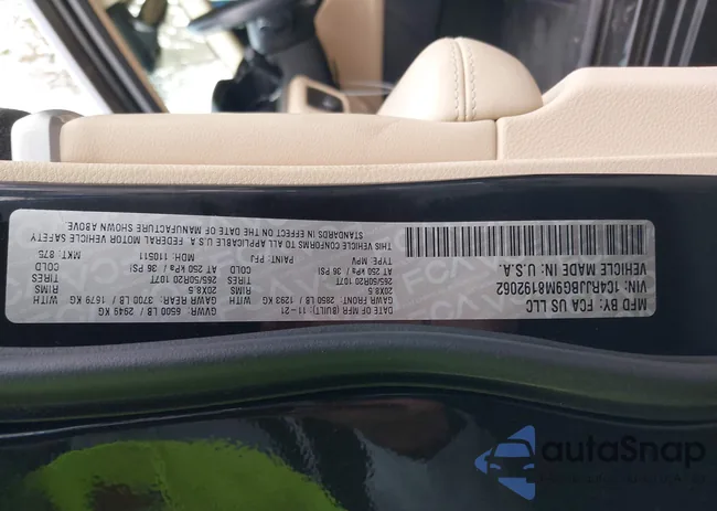 1C4RJJBG9M8192062: 43306072