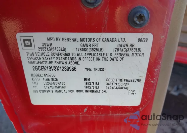 2GCEK19V3X1280936: 43306111