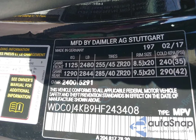 WDC0J4KB9HF243408: 43306184