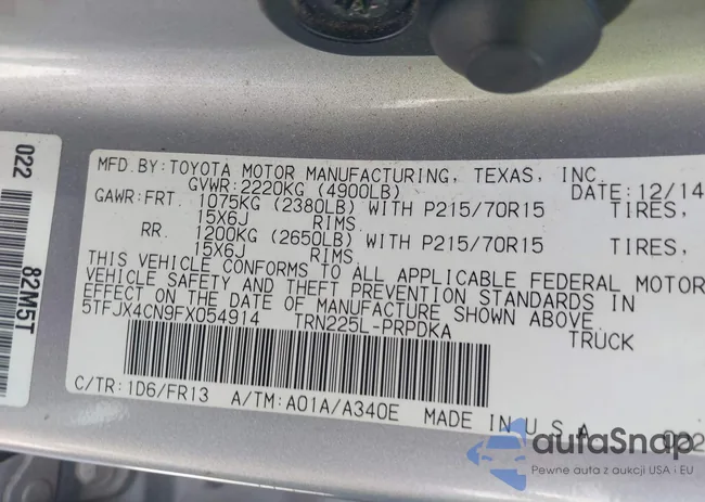 5TFJX4CN9FX054914: 43306192