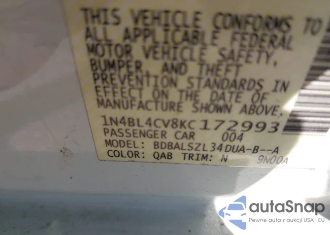 1N4BL4CV8KC172993: 43306205
