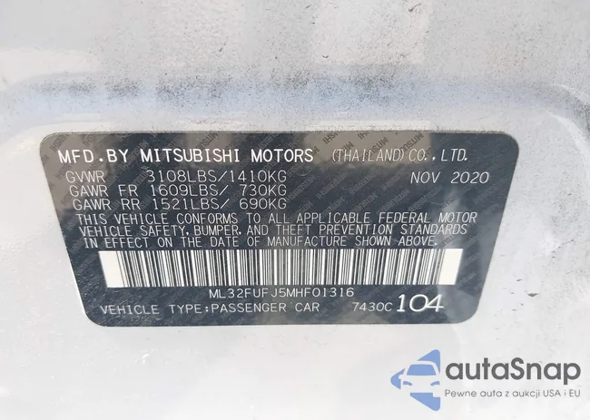 ML32FUFJ5MHF01316: 43306284