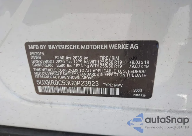 5UXKR0C53G0P23923: 43306330