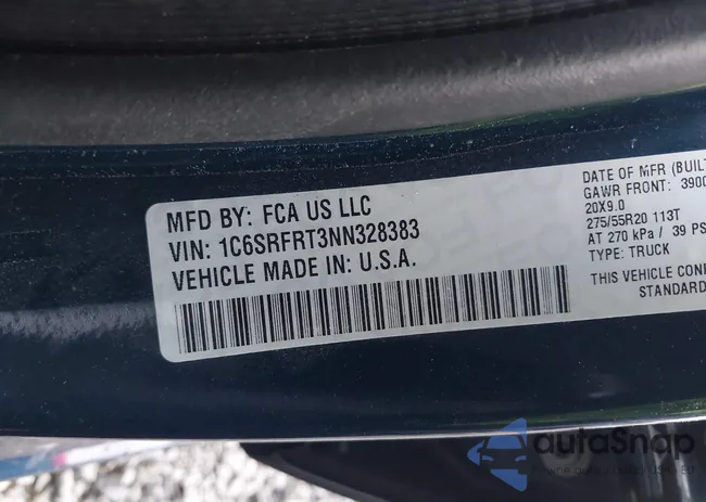 1C6SRFRT3NN328383: 43306379