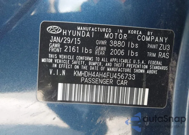 KMHDH4AH4FU456733: 43305569