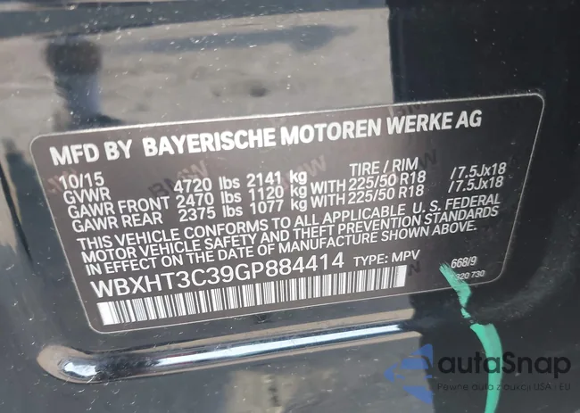 WBXHT3C39GP884414: 43305606