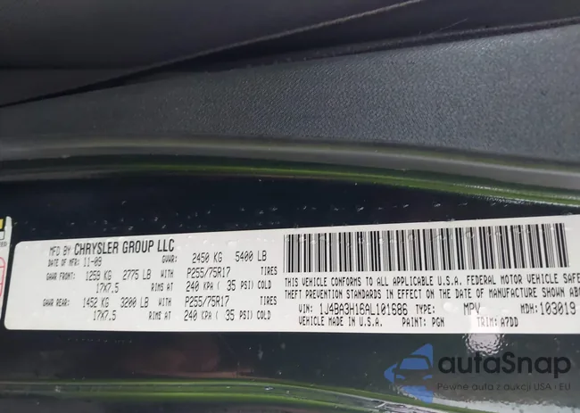 1J4BA3H16AL101686: 43305672