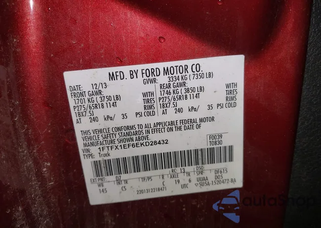 1FTFX1EF6EKD28432: 43305755