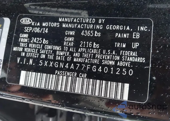 5XXGN4A77FG401250: 43305757