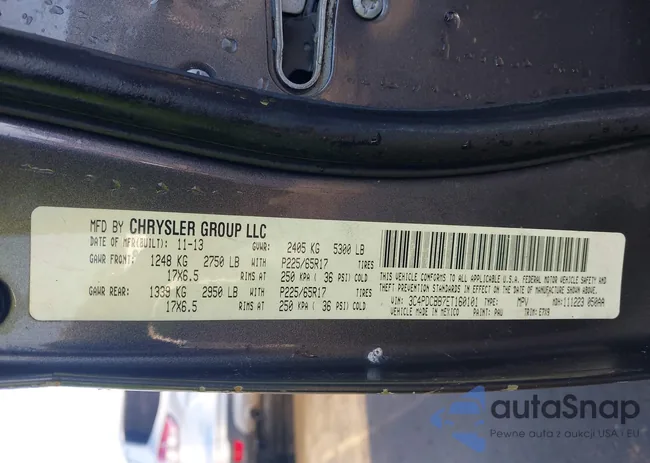 3C4PDCBB7ET160101: 43306893