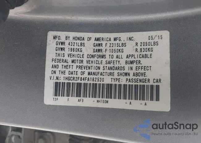 1HGCR2F84FA182530: 43306951