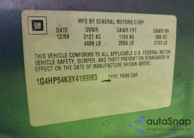 1G4HP54K8Y4199063: 43306953