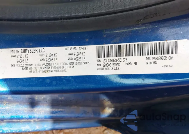 1B3LC46B79N551970: 43306956