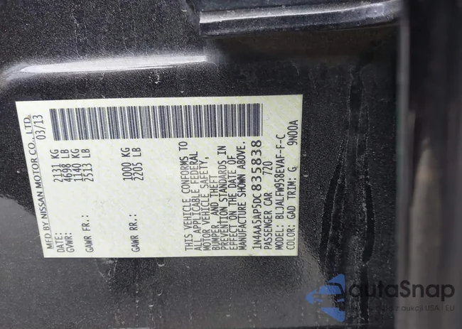 1N4AA5AP5DC835838: 43306995