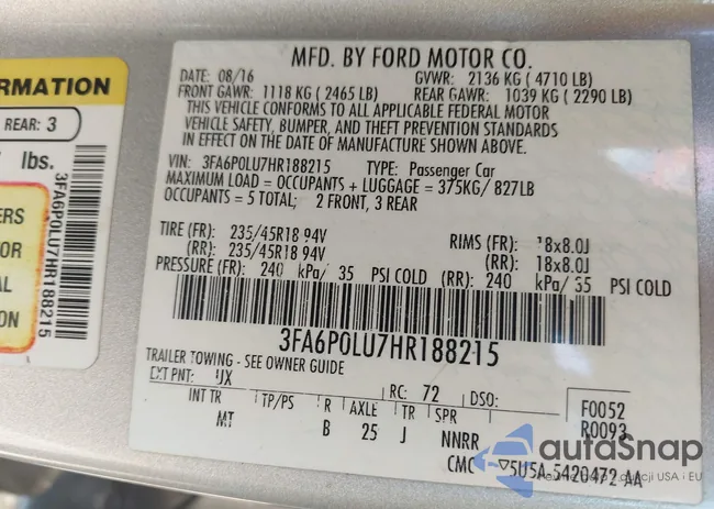 3FA6P0LU7HR188215: 43307048