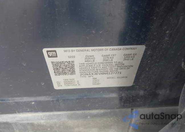 2GNAXJEV6N6127271: 43307058