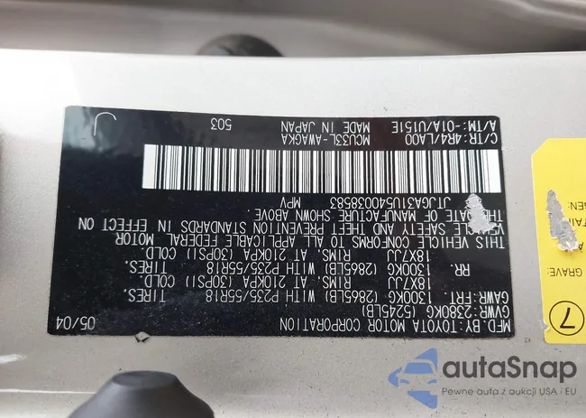 JTJGA31U540038583: 43307148