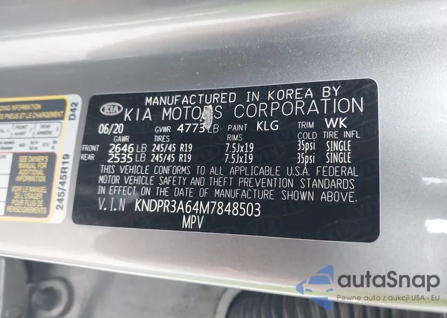 KNDPR3A64M7848503: 43307151