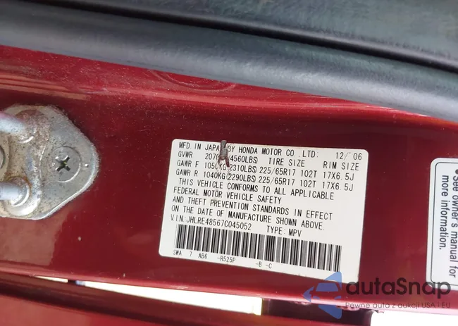 JHLRE48567C045052: 43307190