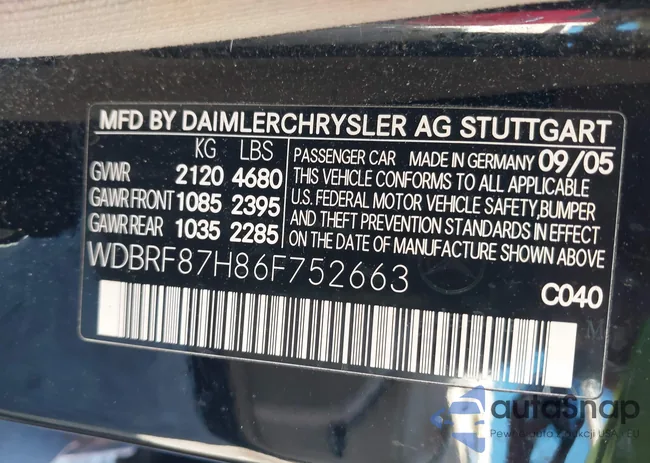 WDBRF87H86F752663: 43307244