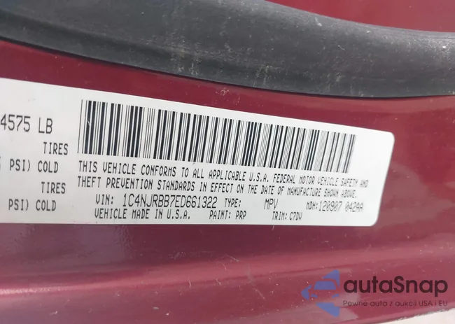 1C4NJRBB7ED661322: 43307254