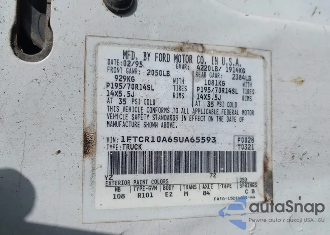 1FTCR10A6SUA65593: 43306416