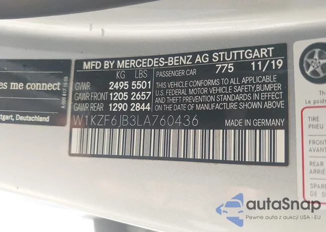 W1KZF6JB3LA760436: 43306558