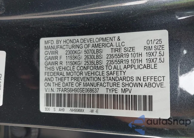 7FARS6H90SE068637: 43306602