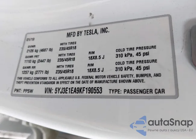 5YJ3E1EA9KF190553: 43306660