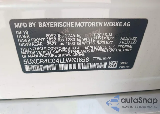 5UXCR4C04LLW63658: 43306713