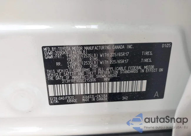 2T3H1RFV0SC315906: 43307928