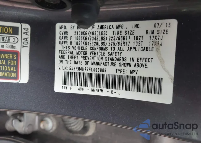 5J6RM4H72FL098809: 43308011