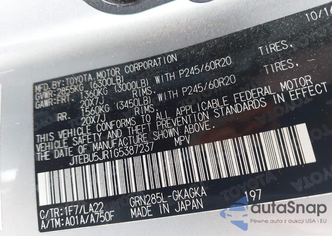 JTEBU5JR1G5387237: 43308013