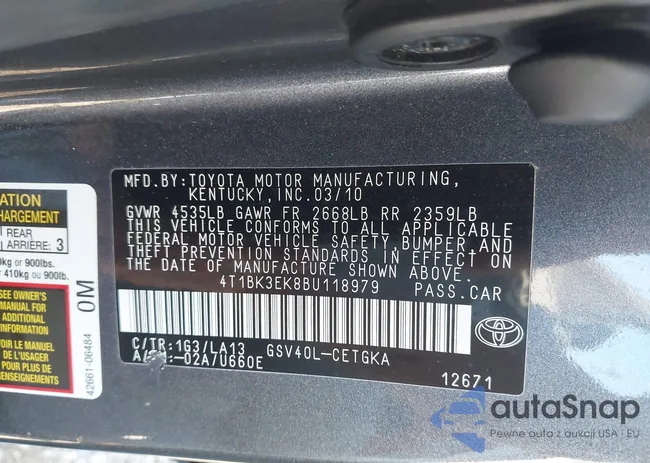 4T1BK3EK8BU118979: 43308038