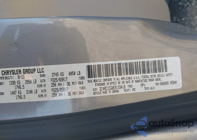 2C4RC1CG0ER133416: 43308130