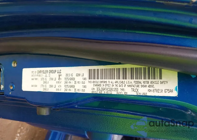 3C6JD6AT0CG261253: 43308150