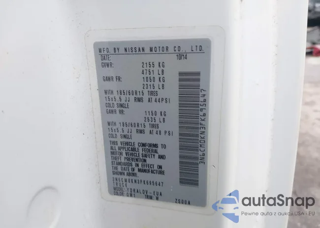 3N6CM0KN3FK695647: 43308246