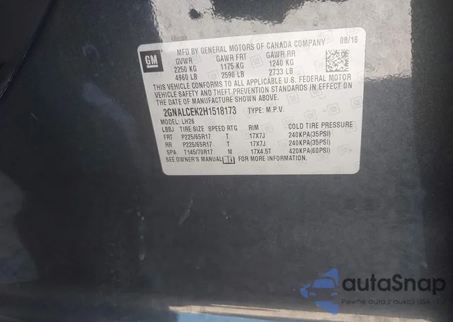 2GNALCEK2H1518173: 43307405