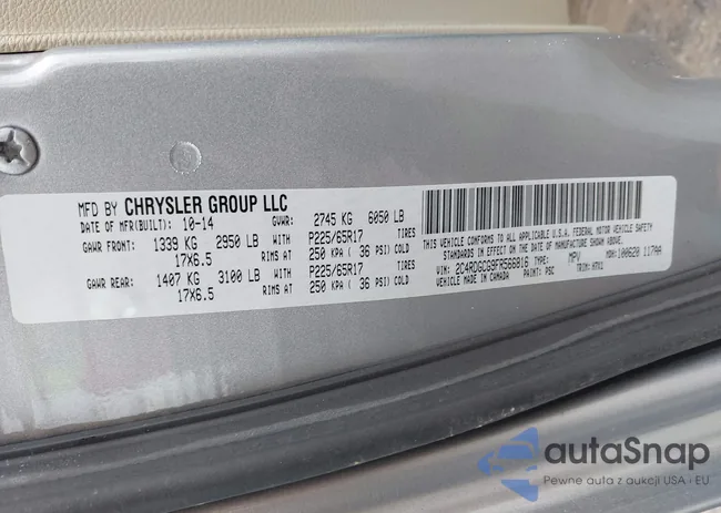 2C4RDGCG9FR566816: 43307445