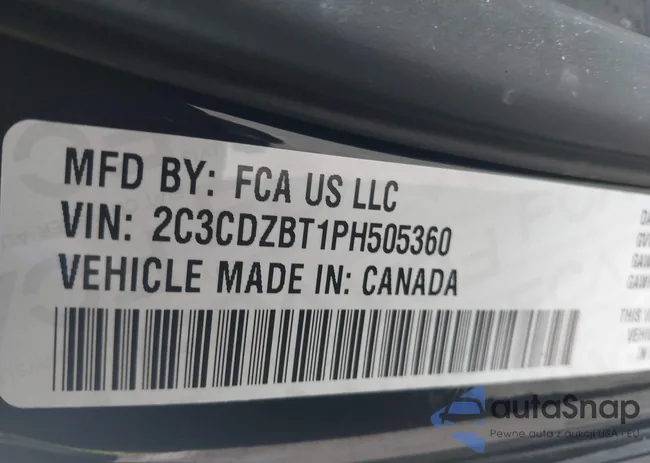 2C3CDZBT1PH505360: 43307449