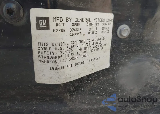 1G8AJ55F26Z187008: 43307636